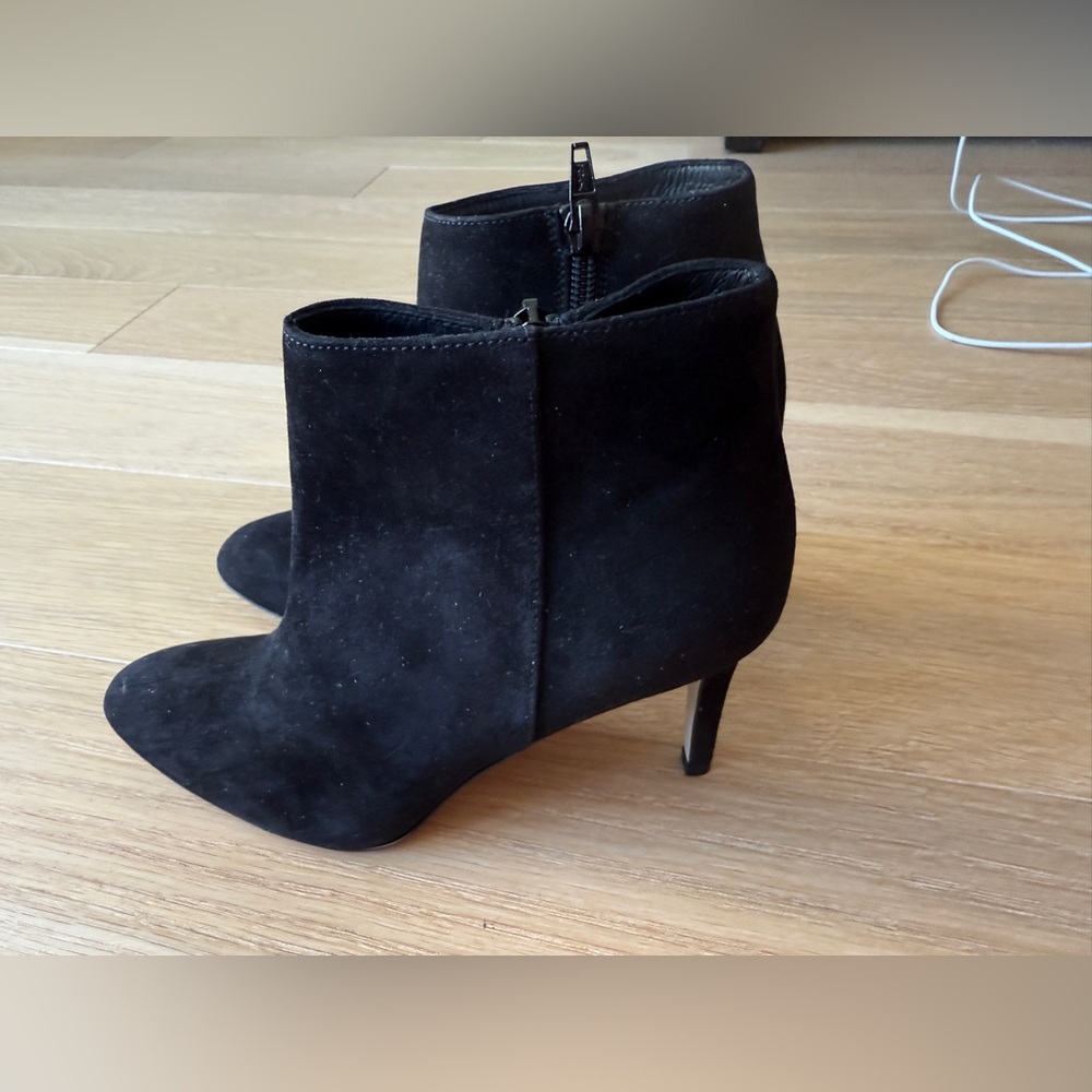 J. Crew Black Suede Ankle Booties